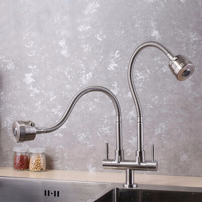 

304 stainless steel kitchen faucet single cold double double sink sink faucet
