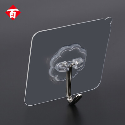 

Hundred words strong hook stickers bathroom seamless suction cup hook kitchen sticky hook stickers 24 Pack