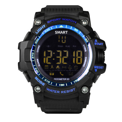 

Bluetooth Clock EX16 Smart Watch Notification Remote Control Pedometer Sport Watch IP67 Waterproof Mens Wristwatch