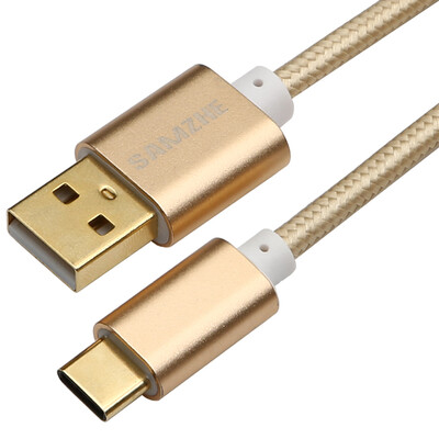 

Shanze (SAMZHE) TP-02J Тип-c / USB3.1 поворот USB2.0 кабель Apple MacBook / музыка / просо 4C мобильный телефон зарядка данных линия 0,5 м шампанское золото