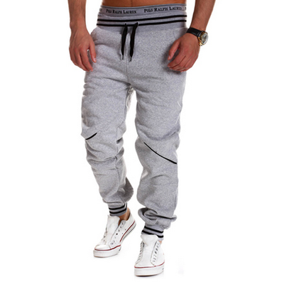 

Zogaa New Men's Pants Splice Sports Casual Contrast Color