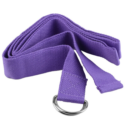 

Yoga Stretch Strap D-Ring Belt Figure Waist Leg Fitness Exercise Gym