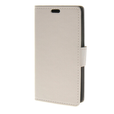 

MOONCASE Soft skin PU Wallet Flip Card Stand Back Leather Case Cover for LG Leon 4G LTE C40 H340n White