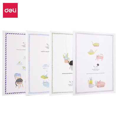 

Deli deli 4 B540 pages of the story series suture soft copybook notebook FB540-4