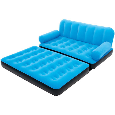 

Bestway Stylish Shampoo Shampoo Inflatable Sofa Bed Loungers Lavish Bed Lazy Sofa Bed Lunch Lounge Bedside Bed Folding Chair 67356 Blue