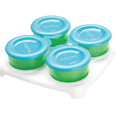 

Nuby baby food supplement box milk powder box baby food storage portable storage box fresh-keeping freezer 4 Pack