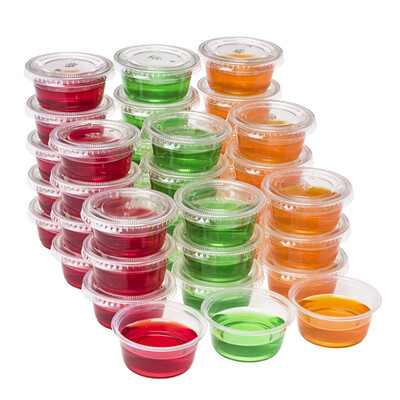 

100pcslot 1oz-55oz Food grade PP seasoning cup Disposable tasting cup Salad sauce Take-out storage cup container