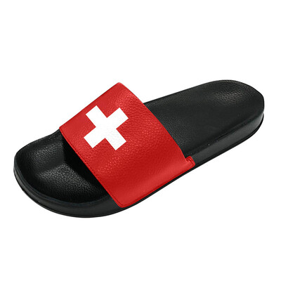 

Fashion Casual 2018 World Cup Slipper Swiss Men&Women Sports Slippers Custom Shoes