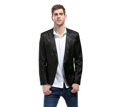 

New mens fashion palace style dark lines design Slim casual long sleeve suit jacket