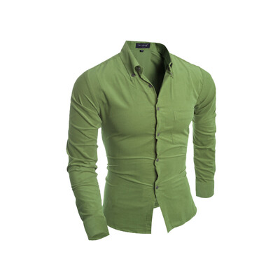 

Zogaa New Men' Shirt Corduroy
