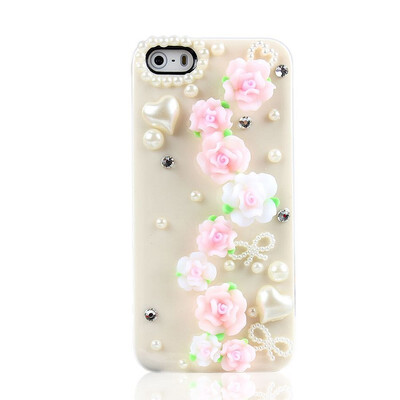 

PC Protective Roses Flowers Hard Case Cover Skins For iPhone 55S Luxury