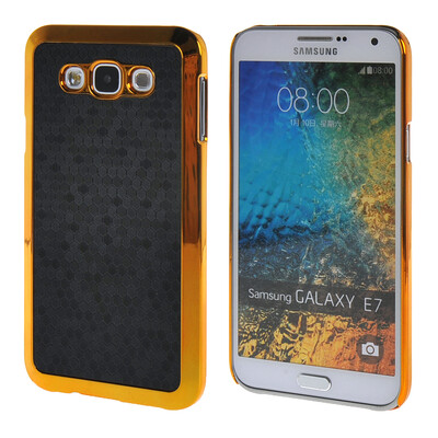 

MOONCASE Galsxy Е7 Дело Золото Chrome Шкала фильмы стиль Твердый переплет чехол для Samsung Galsxy E7 черный