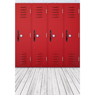 

Magical Red Doors Photo Backdrop 57FT Vinyl Fabric Cloth Digital Printing Photo Background -3253