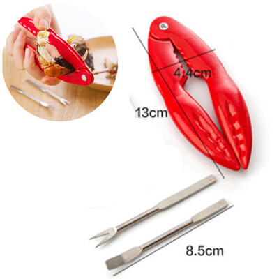 

3pcsset portable Seafood Cracker Crab tool crab forks cracker kitchenware sets Picnic kitchen accessories