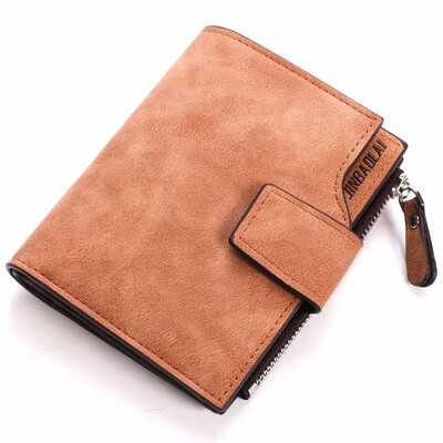 

Hot Wholesale Woman Leather Wallet Short Interior Zipper Pocket Credit Card Holder Ladies Leather Wallets Pink Photo Holder