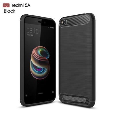 

Goowiiz Phone Case For Xiaomi Redmi 55A Fashion Slim Carbon Fiber TPU Soft Silicone Prevent falling