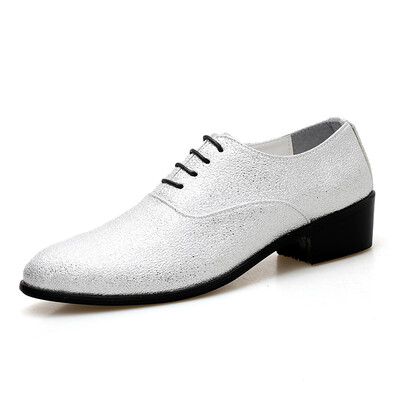 

2018 Men Dress Shoes Leather Luxury brand Fashion Groom Wedding Shoes Men Oxford business footwear
