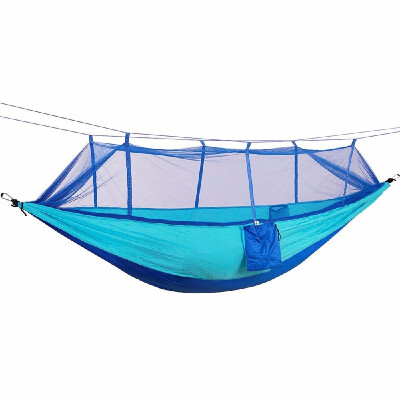 

Portable Lightweight Parachute Nylon Camping Mosquito Nets Hammocks for Outdoor Hiking Travel Backpacking Style 1