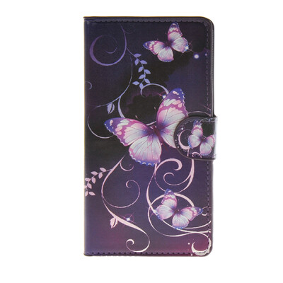 

MOONCASE Flower style Leather Side Flip Wallet Card Slot Stand Pouch ЧЕХОЛ ДЛЯ Samsung Galaxy A7
