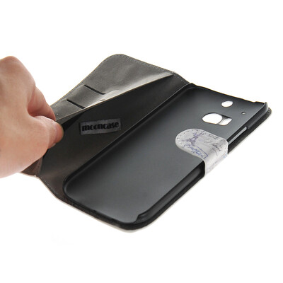 

MOONCASE Scenic Design Leather Side Flip Wallet Card Slot Pouch Stand Shell Back ЧЕХОЛ ДЛЯ HTC One M8