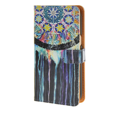 

MOONCASE ЧЕХОЛ ДЛЯ Samsung Galaxy J1 Watercolor Campanula Leather Flip Wallet Holder with Kickstand Back A06