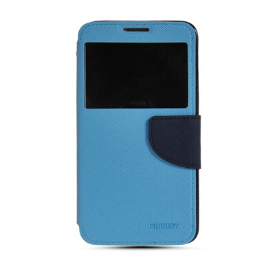

MOONCASE Classic cross pattern Leather Side Flip Wallet Card Case Cover For Samsung Galaxy Note 3 Neo N7505 Blue
