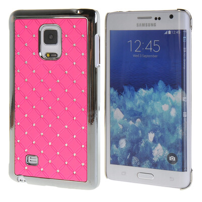 

MOONCASE Жесткий Хром горный хрусталь Bling Звезда обложка чехол для Samsung Galaxy Note Edge N9150 розовый