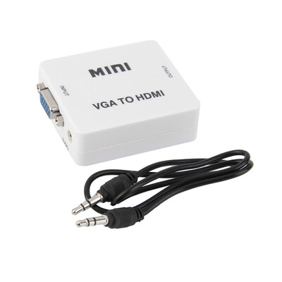 

Mini VGA Audio to Female HDMI 1080p Converter Adapter with 35mm Audio Cable