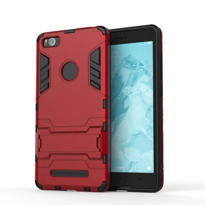 

для xiaomi mi4i ми i 4с m4i тяжело силикон + PC смешанной железный человек комбо доспехи щит 3D - дело для xiaomi 4с назад охватывает жилье