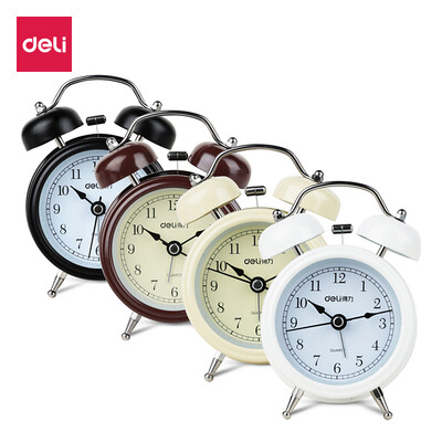 

Deli 9024 mini luminous silent alarm clock random colors only