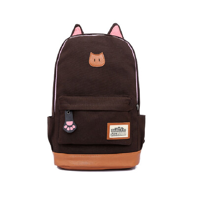 

New 2016 casual canvas backpack women fashion school bags for girls dot printing backpack shoulder bags mochila