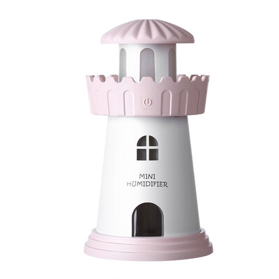 

TOMNEW USB Mini Cool Air Humidifier 150ML Portable Ultrasonic Tower Air Clean Diffuser with LED Night Light for Home Office Car