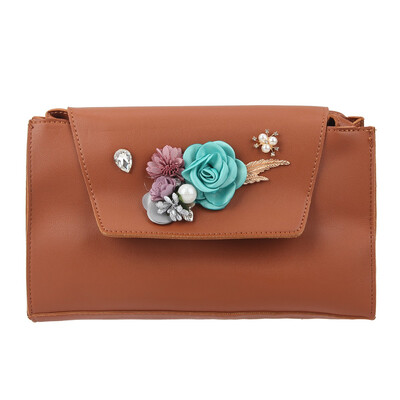 

Fawziya Leather Crossbody Bags For Women Retro Flower Cheap Purses