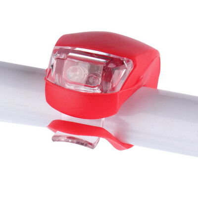 

LED Bicycle Bike Cycling Silicone Head Front Rear Wheel Safety Light Lamp