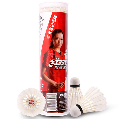 

Red double hi badminton 402A a bucket of 6 loaded