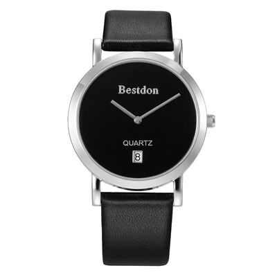 

BESTDON BD9951G Mens Fashionable Simple Waterproof Quartz Wrist Watch BlackSilver