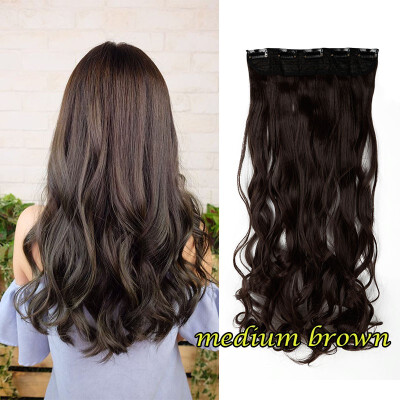 24 Natural Hair Extensions wigs 1pcsset Straight curly Clip In Hair Extentions cosplay wigs