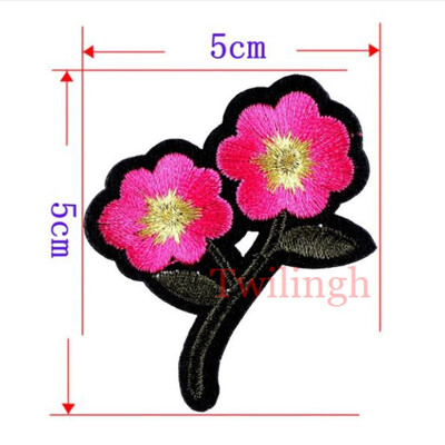 

1 Pcs Top Patches Iron-on Sew-on Red Rose Flower Embroidery Patch Motif Applique Children Women DIY Clothes Sticker Wedding