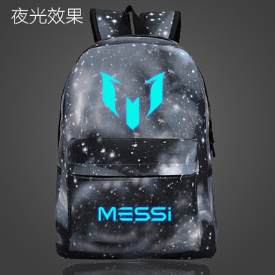 

Student School Backpack Messi Backpacker Teenager Luminous Bags Multicolored Male&Female College Anti-theft Boys School Bag