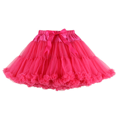 

Buenos Ninos Women Tutu Skirt Double Layer Midi Pettiskirt