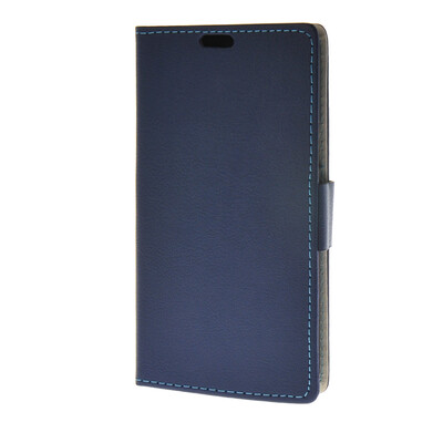 

MOONCASE Leather Side Flip Wallet Card Holder Stand Shell Pouch ЧЕХОЛ ДЛЯ Samsung Galaxy Grand Max G720NO Blue