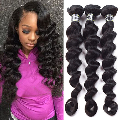 

Unprocessed 7A Grade Indian Virgin Hair 3 Bundles Loose Wave Hair Beautiful Hair Weave Bundles Top Quality Fast Shipping