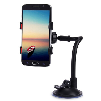 

Universal 360 Degrees Rotation Long Arm Car Windshield Holder Mount Bracket Stand for Cell Phones Can stretch to side long arm