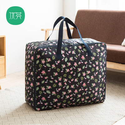 

YOUFEN Thicken washable quilt bag packing bag Oxford cloth clothes storage bag duffel bag sorting bag extra large flamingo