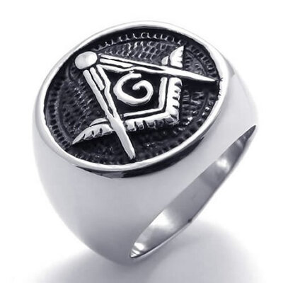 

Hpolw Stainless Steel Carving G letter Black Enamel Mens Ring,Quality guarantee,colorfast,sell very well