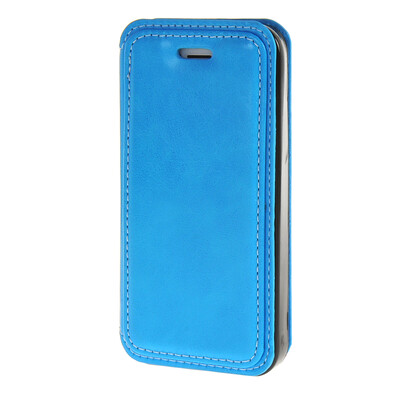 

MOONCASE Premium PU Flip Leather Wallet Card Pouch Back чехол для Cover Apple iPhone 5 / 5G / 5S синий