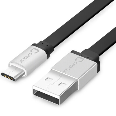 

Ferguson cabos Andrews smartphone data cable microusb charger line general data flat line 15M silver head black line