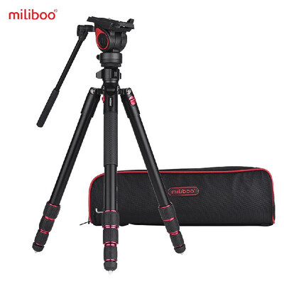 

miliboo 57" Portable Folding Travel DSLR Camera Tripod Hydraulic Head Aluminum Stand for Canon Nikon Sony Andoer Q999H Professi