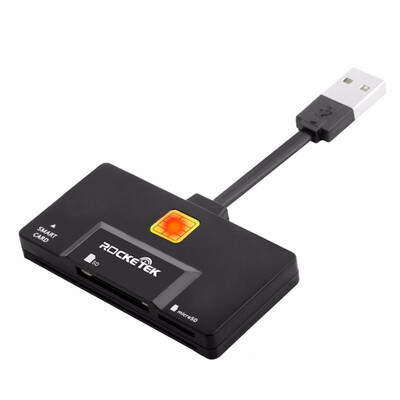

Rocketek USB 20 multi Smart Card Reader SDTF micro SD memory IDBank cardsim cloner connector adapter computer accessories