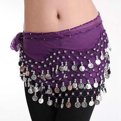

MyMei Women Gold Metal Coins Waist Chain Belly Dance Hip Scarf Belt Skirt Chain